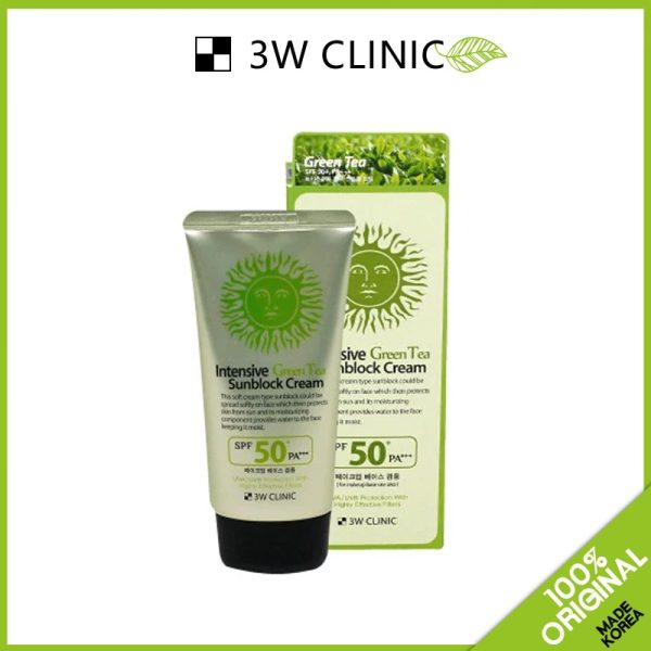 3W Clinic Intensive Green Tea Sunblock Cream