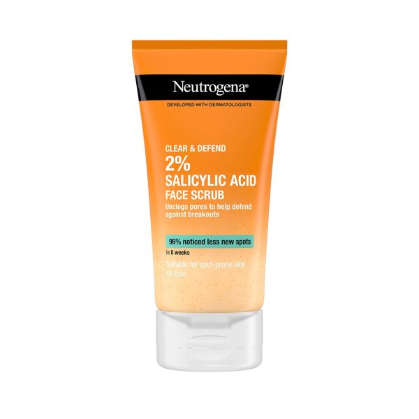 Neutrogena clear defend salicylic acid face scrub