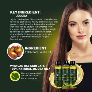 Skin cafe cold pressed natural jojoba oil